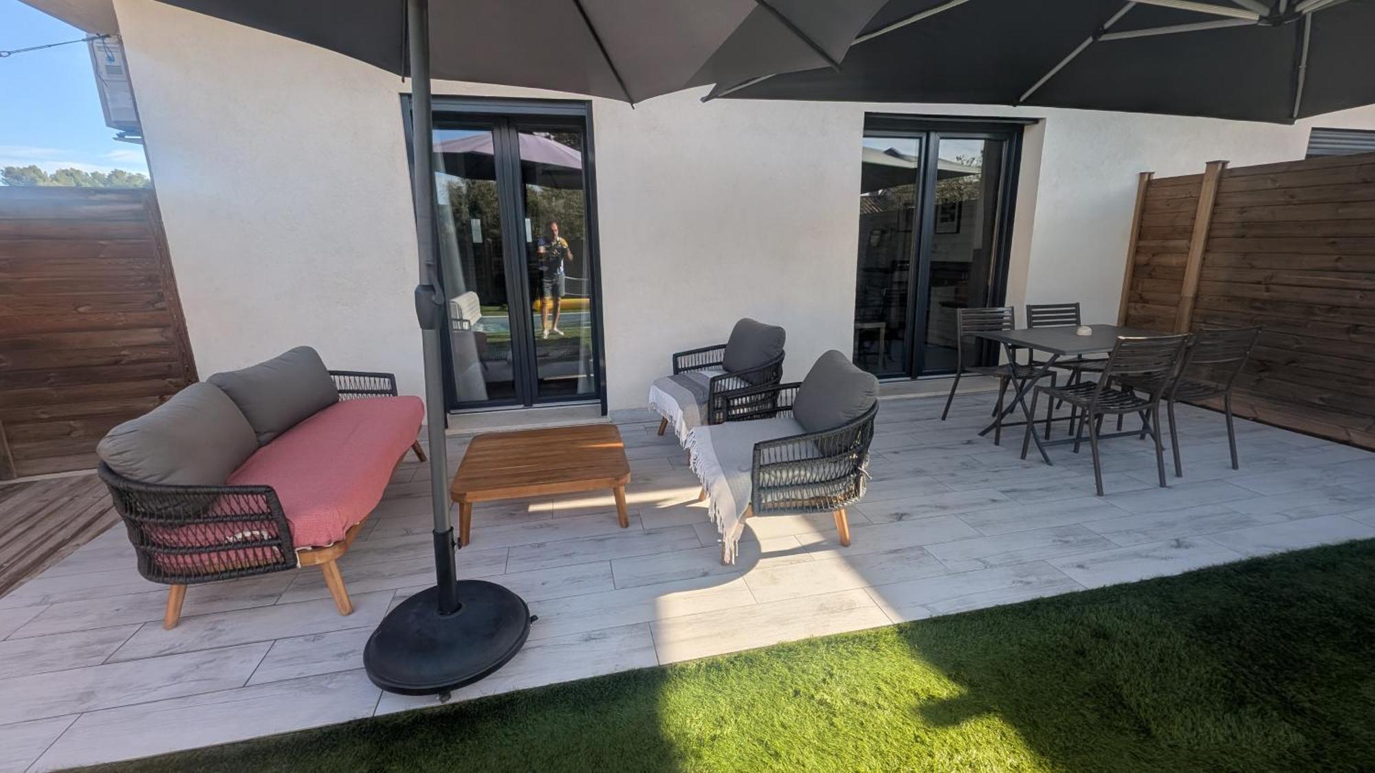 Appartement Luxe Avec Piscine Chauffee & Jacuzzi Prive - Cote D'Azur ロックフォール・レ・パン エクステリア 写真